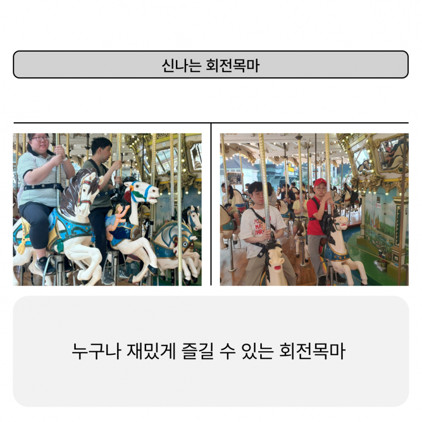 신나는 회전목마 / 누구나 재밌게 즐길 수 있는 회전목마