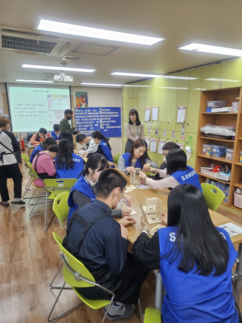 신라면세점 설맞이 봉사활동 진행사진